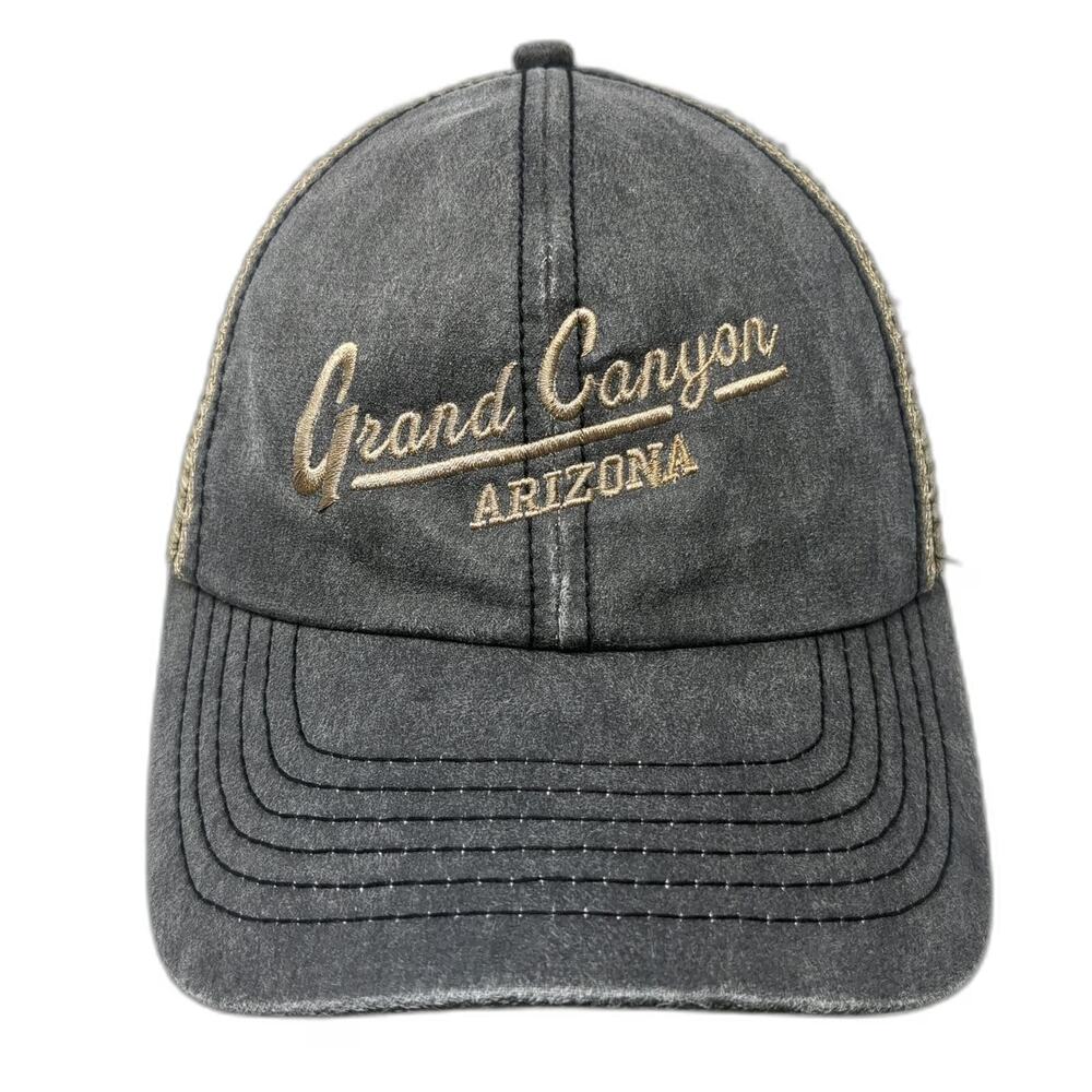 Royal Resortwear Baseball Cap Gray One Size Mesh Back Grand Canyon Arizona Hat